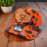 Rifle camo orange blackhack hat