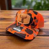Rifle camo orange blackhack hat