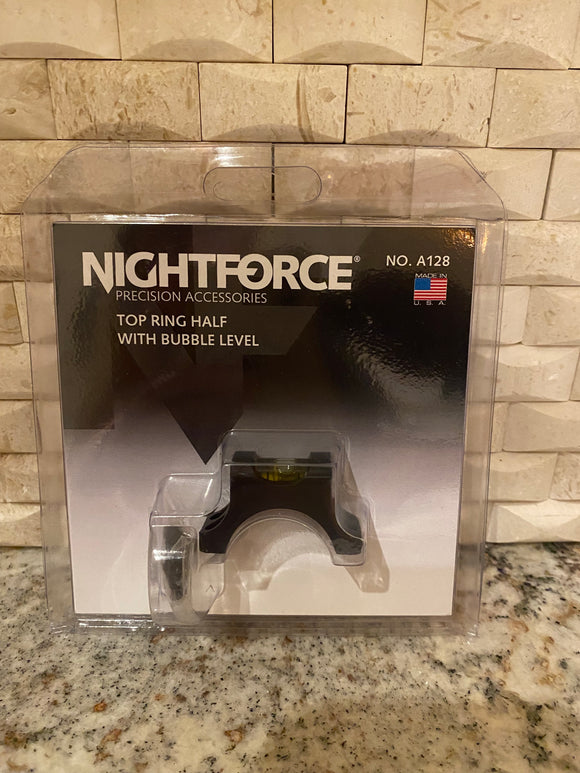 Nightforce A128- top ring half with bubble level